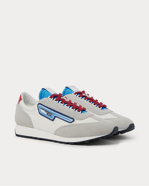 Prada Milano 70 Rubber and Leather-Trimmed Nylon Off-white low top sneakers  - Sneak in Peace