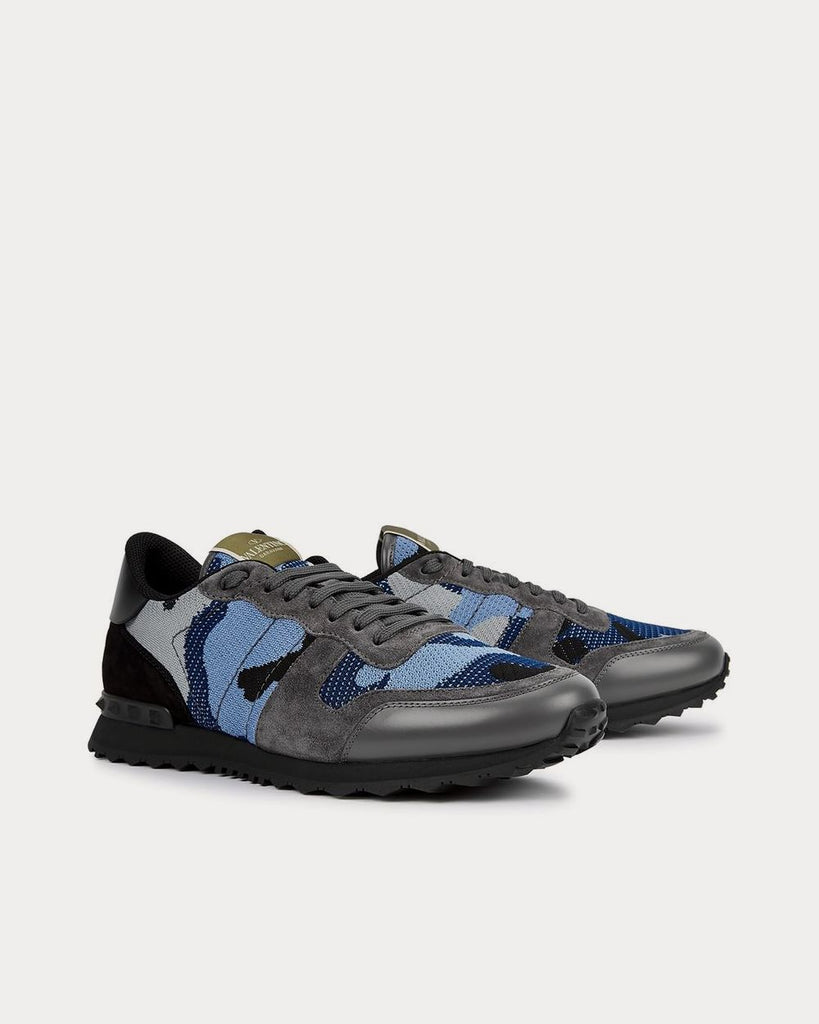 Valentino Valentino Garavani Rockrunner camouflage grey Low Top ...