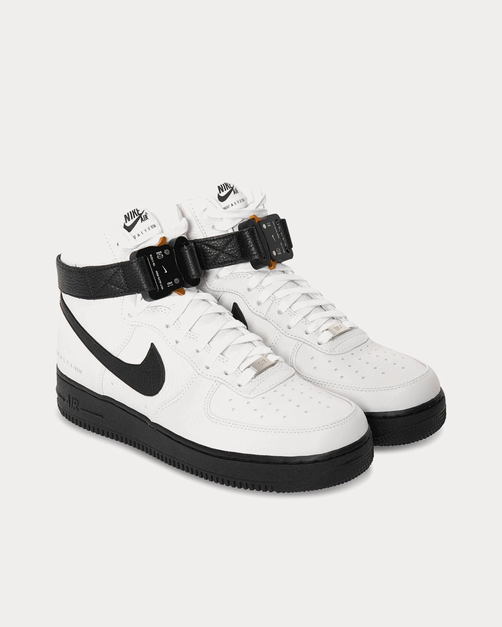 Nike x ALYX Air Force 1 White & Black High Top Sneakers - Sneak in Peace