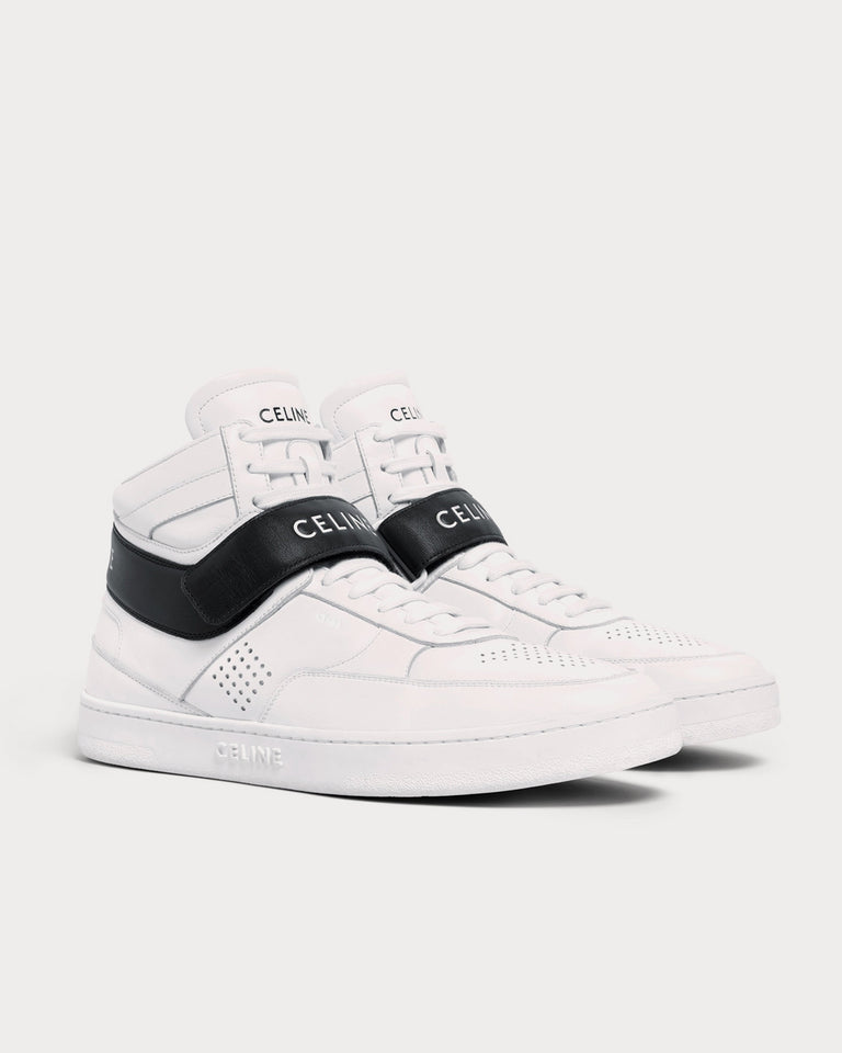 Celine CT-03 With Scratch In Calfskin Optic White / Black High Top