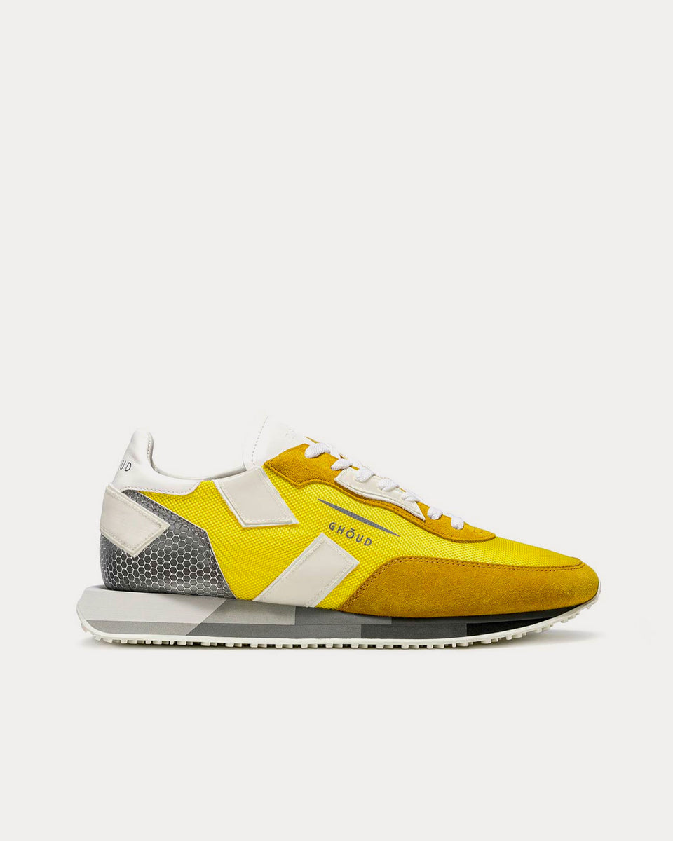 Ghoud Rush Reflective Yellow Low Top Sneakers - Sneak in Peace