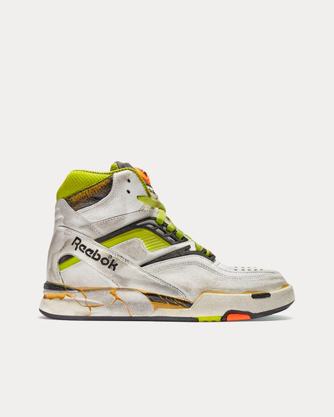 Reebok X Maison TZ Pump Deadstock White / Yellow High Top Sneakers - Sneak in Peace