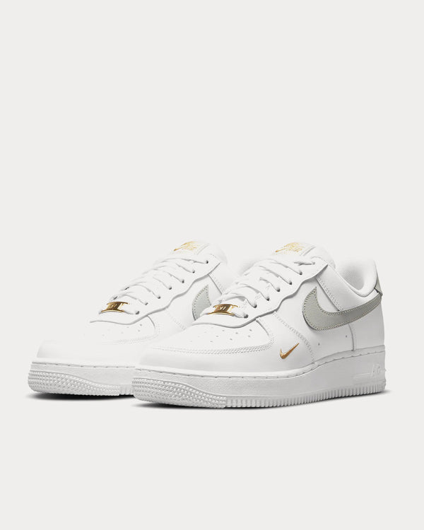 Nike Air Force 1 '07 Essential White / Light Silver Low Top Sneakers ...