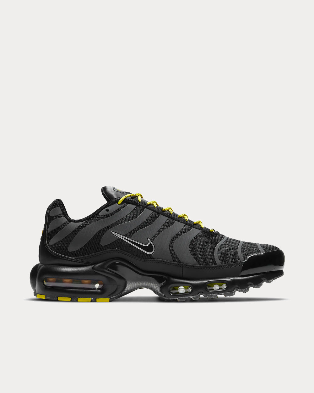 Nike Max Black/Metallic Silver/Opti Yellow/Black Low Top Sneakers - in Peace