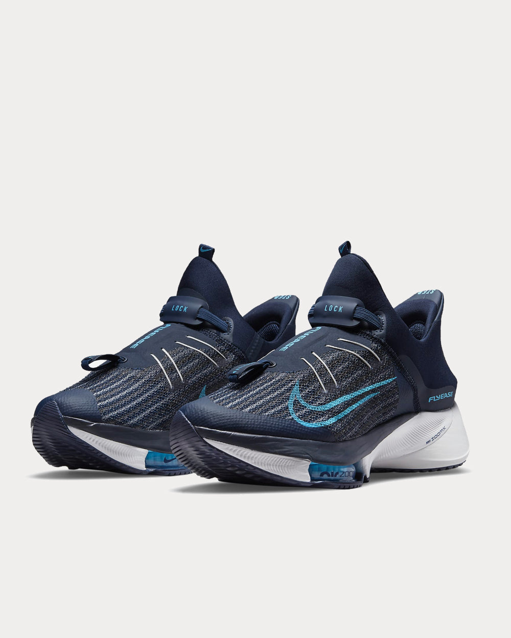 Nike Air Zoom Tempo NEXT% FlyEase Navy / Pure Platinum / Lagoon Pulse ...
