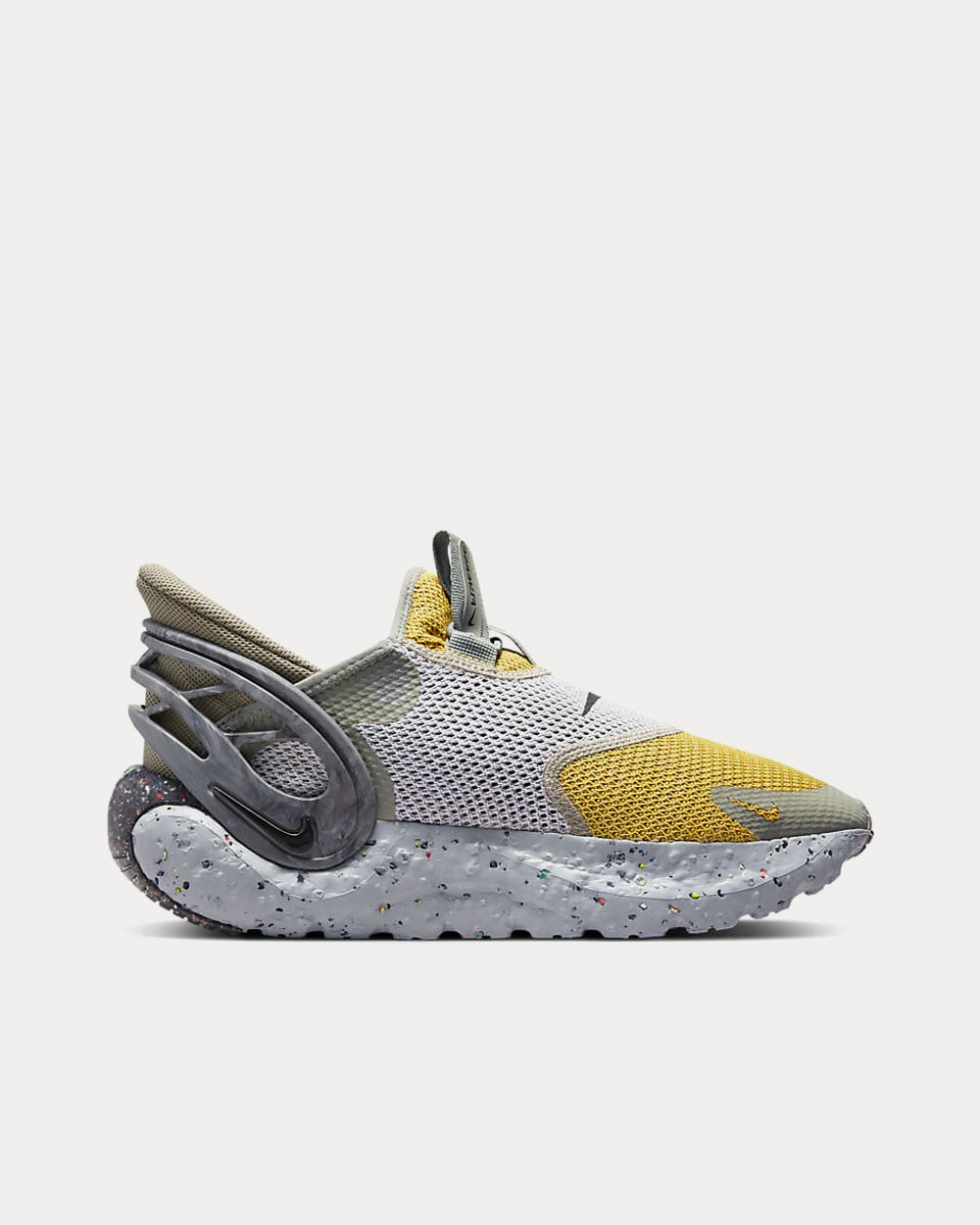 Nike Glide FlyEase Mineral Yellow / Grey / Particle / Black Slip On Sneakers Sneak in