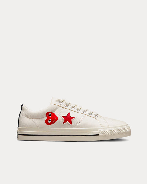 Converse x Comme des Garçons PLAY One Star Red Heart Low Top - Sneak in Peace
