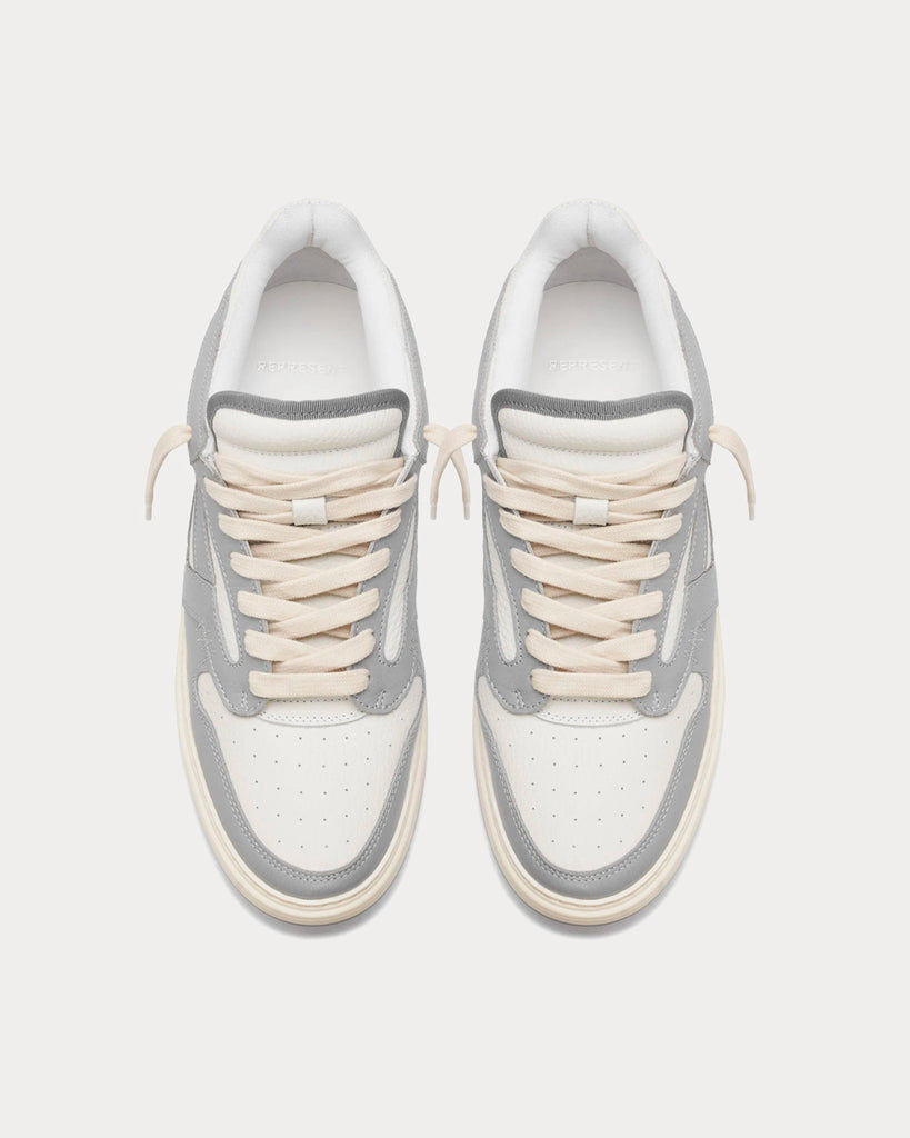 Represent Reptor Grey & Vintage White Low Top Sneakers - Sneak in Peace