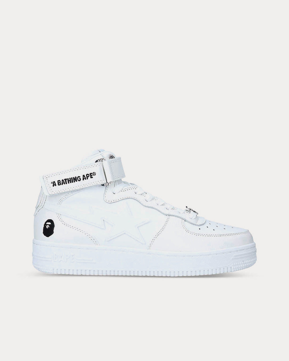 A Bathing APE BAPE STA Star-Embossed Blue High Top Sneakers