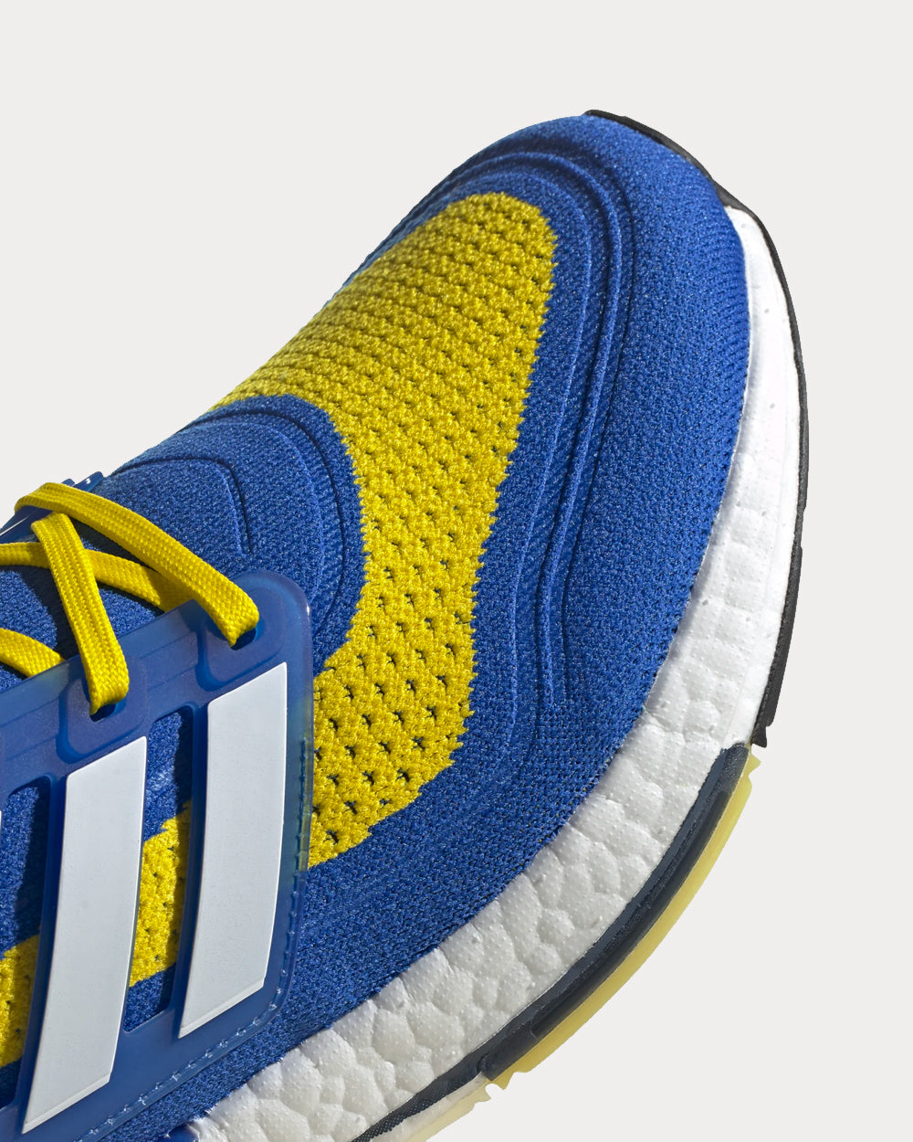 Adidas Ultraboost 21 Blue / Cloud White / Gold Metallic Running Shoes ...