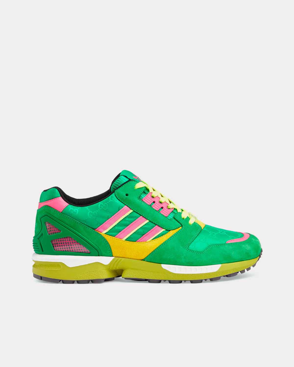 Adidas x Gucci ZX8000 GG Canvas Aquamarine Low Top Sneakers 