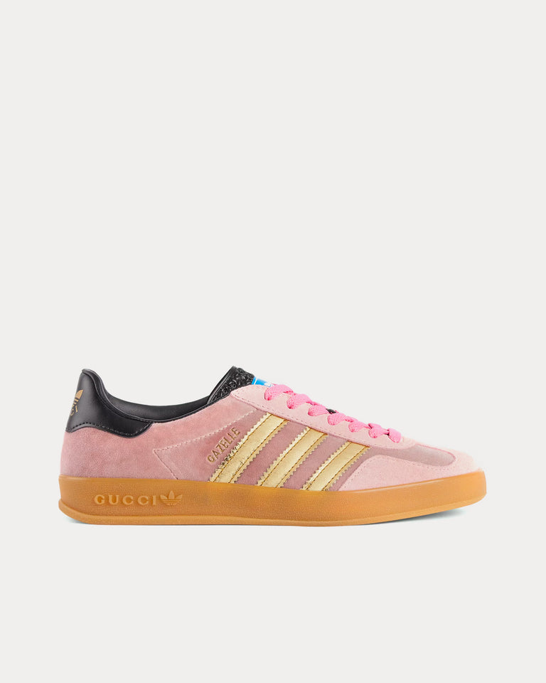 Adidas x Gucci Gazelle Pink Velvet Low Top Sneakers - Sneak in Peace