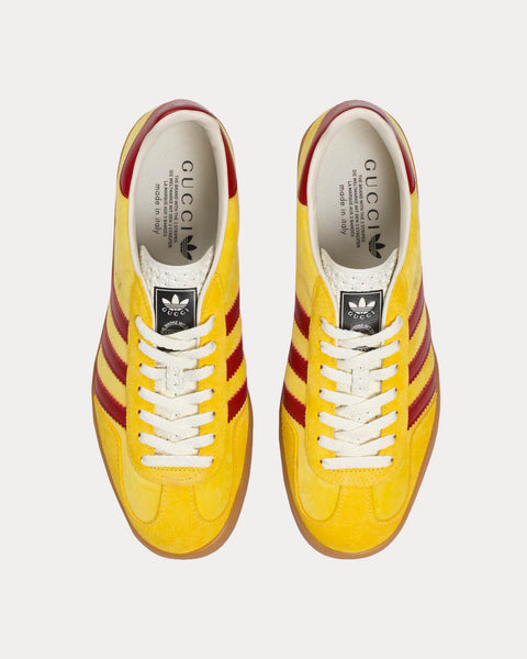 Adidas x Gucci Gazelle Yellow Velvet Low Top Sneakers - Sneak in Peace