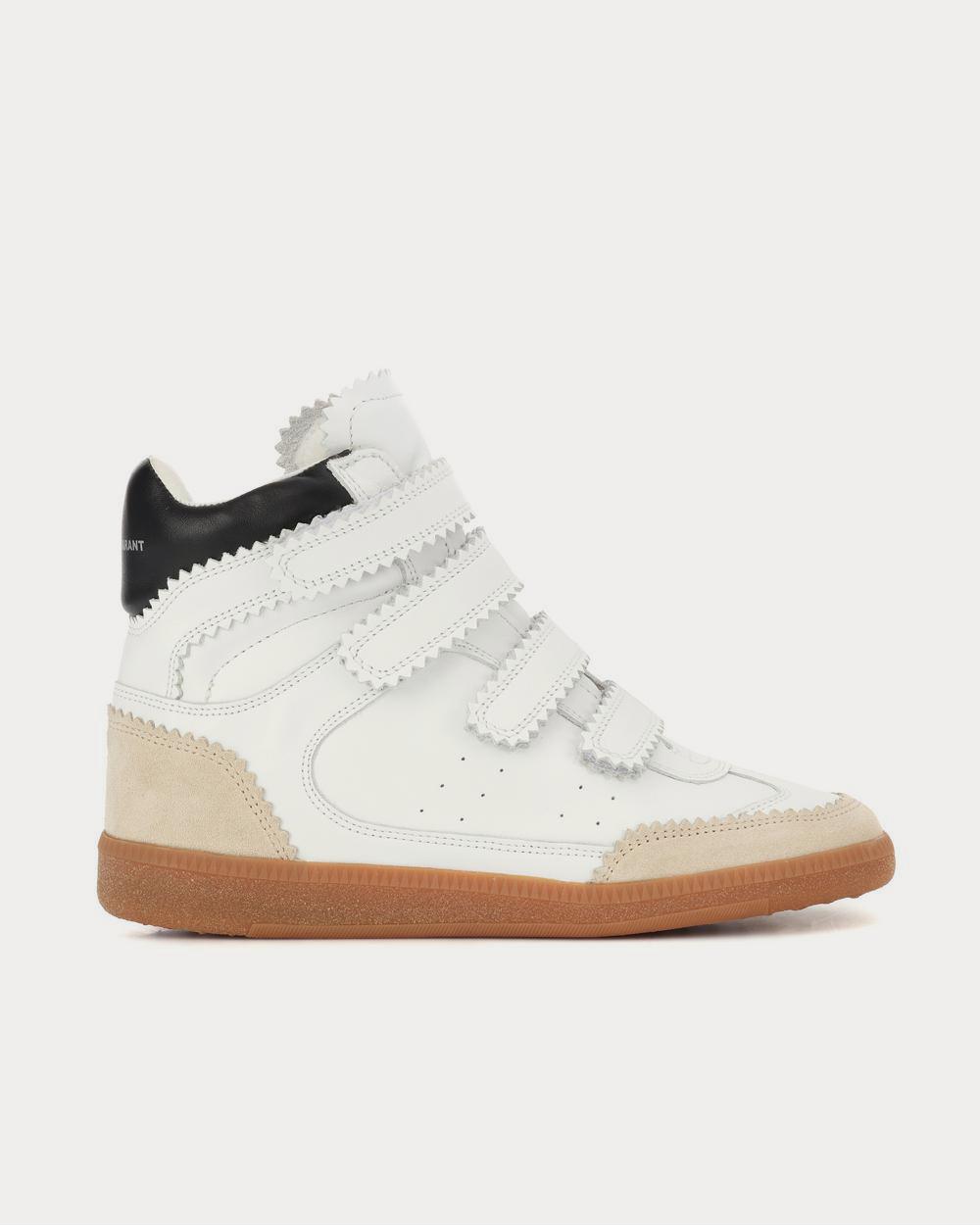 Isabel Marant Bilsy leather White High Top Sneakers - Sneak in Peace