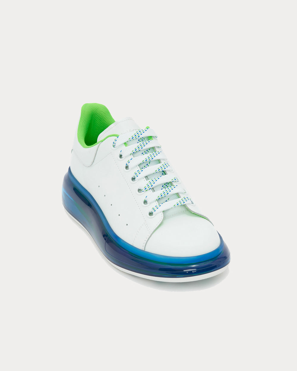 Alexander McQueen Oversized White / Cobalt Blue / New Green Low Top ...