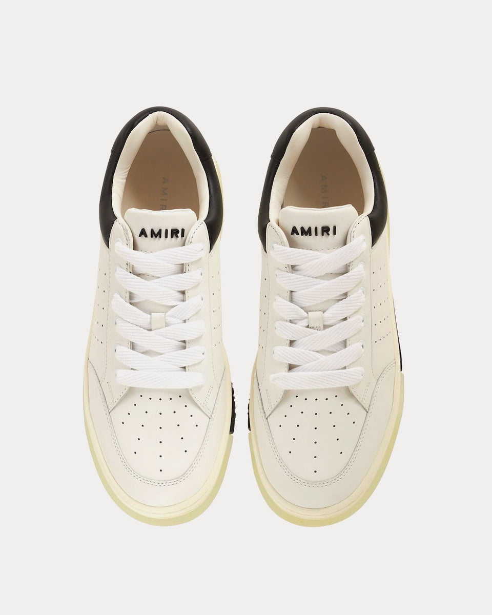 AMIRI Stadium White / Black Low Top Sneakers - Sneak in Peace