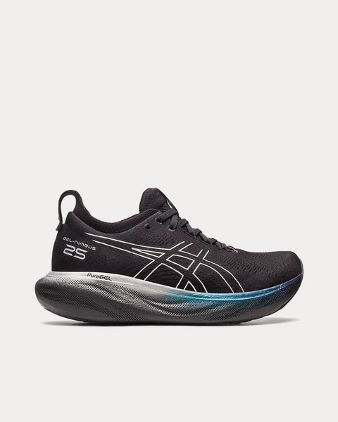 Asics Gel-Nimbus 25 Black / Pure Silver Running Shoes Sneak in