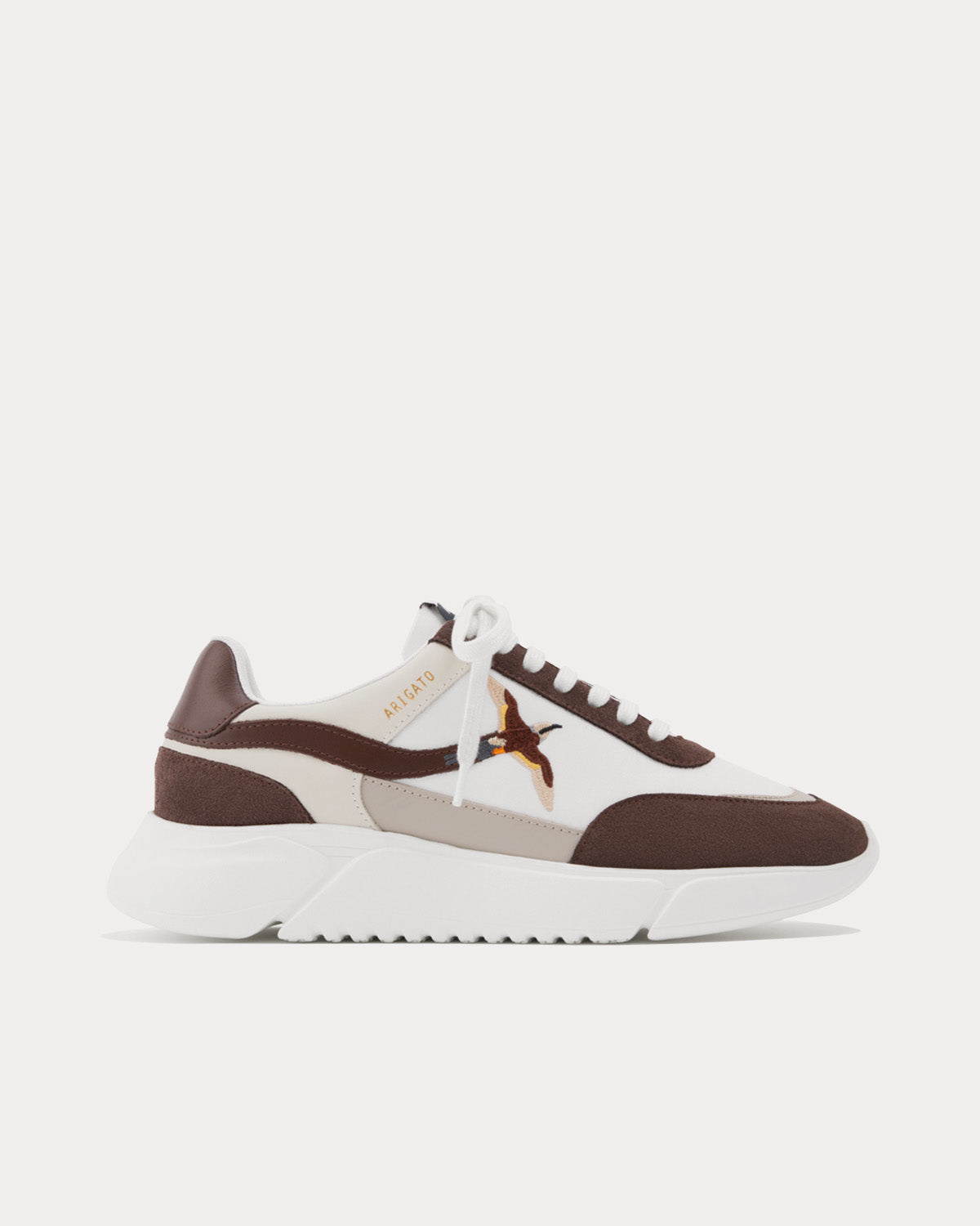 Axel Arigato Genesis Stripe B Bird Runner White Brown Low Top