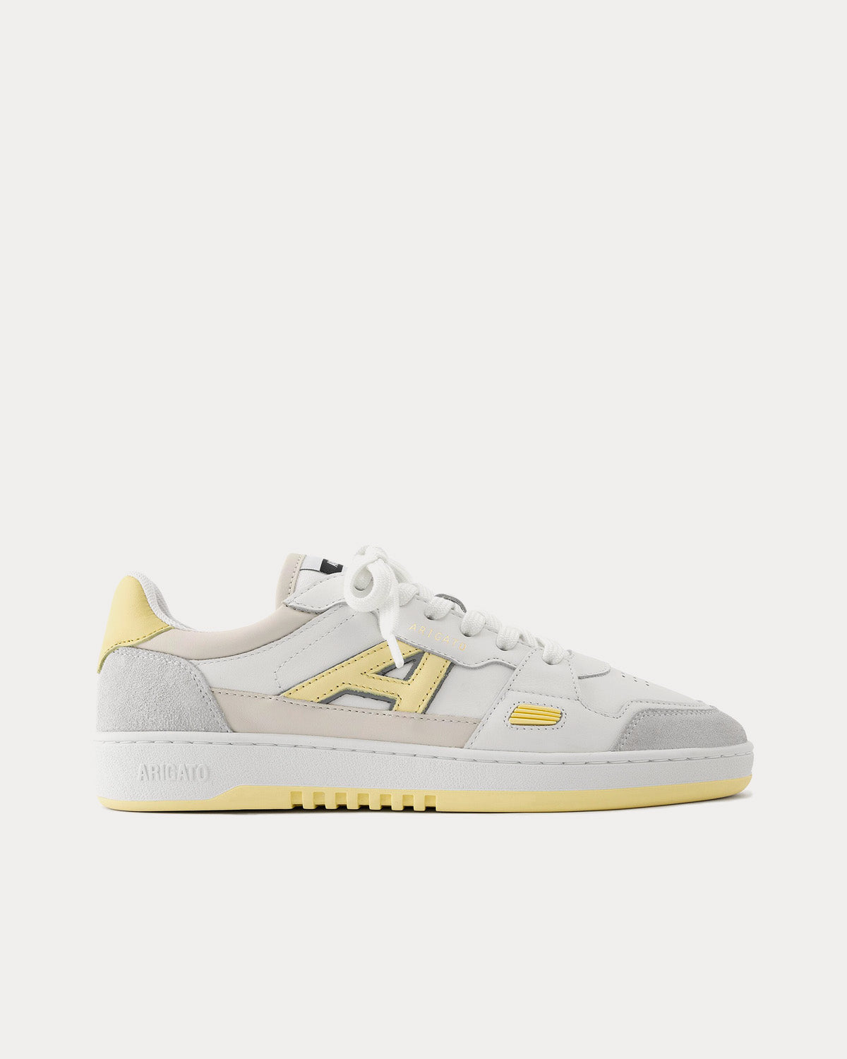 Axel Arigato A Dice Lo White Pale Yellow Low Top Sneakers