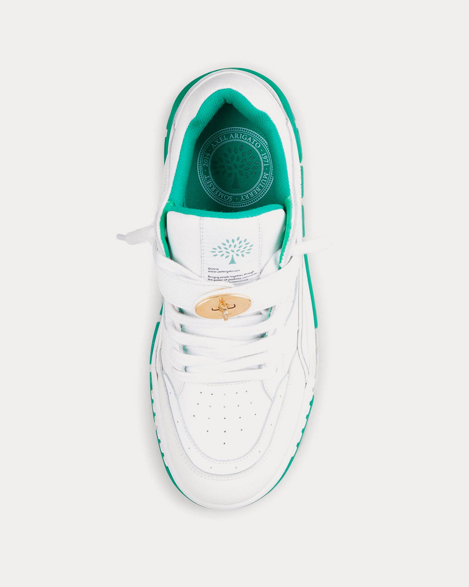 Axel Arigato x Mulberry Area Lo White / Green Low Top Sneakers - Sneak ...