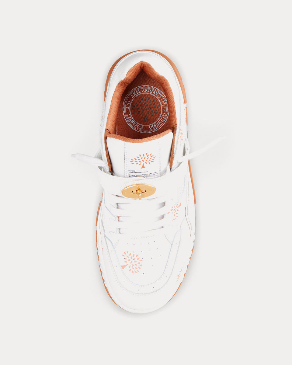 Axel Arigato x Mulberry Area Lo White / Gum Low Top Sneakers - Sneak in ...