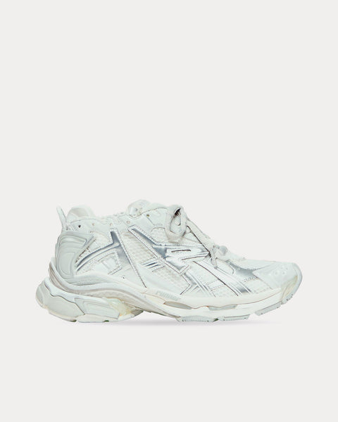 Balenciaga Runner Mesh & Nylon White / Silver Low Top Sneakers Sneak in Peace