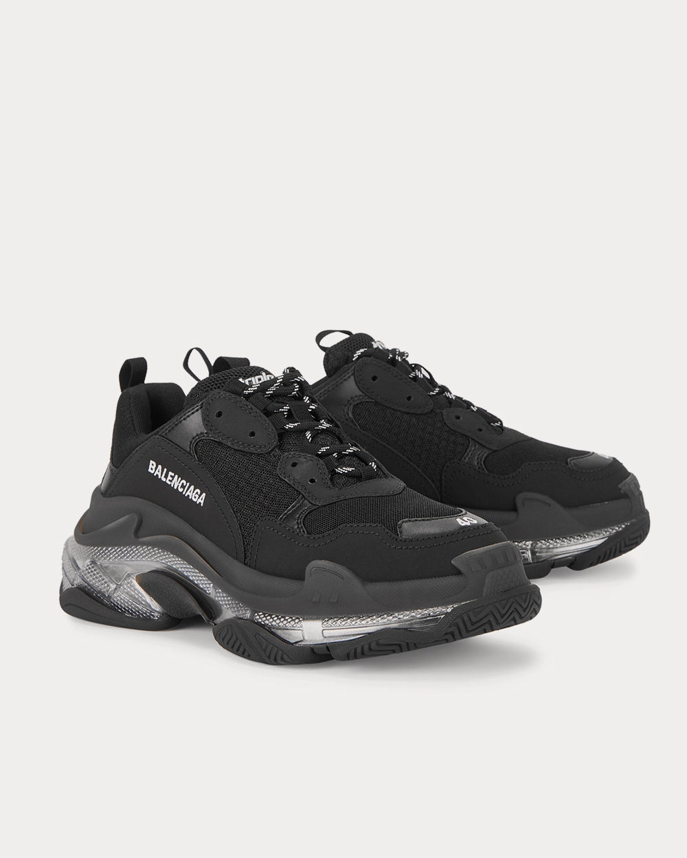 Balenciaga Triple S Clear Sole Black Low Top Sneakers - Sneak in Peace