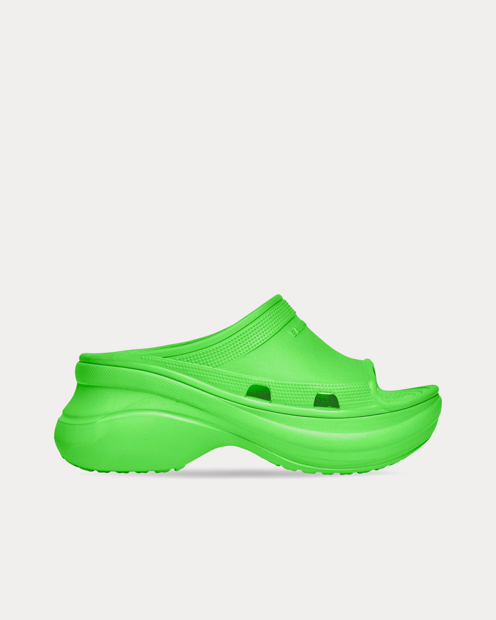 Balenciaga x Crocs Pool Rubber Neon Green Slide Sandals - Sneak in Peace