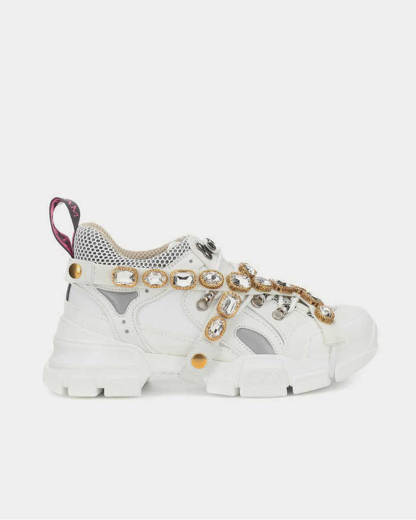 Gucci Flashtrek embellished White Low Top Sneakers - Sneak in Peace