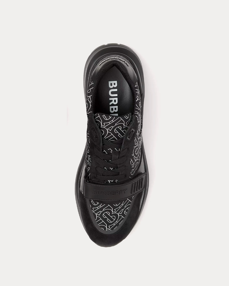 Burberry Monogram Print Nylon Black / White Low Top Sneakers - Sneak in  Peace