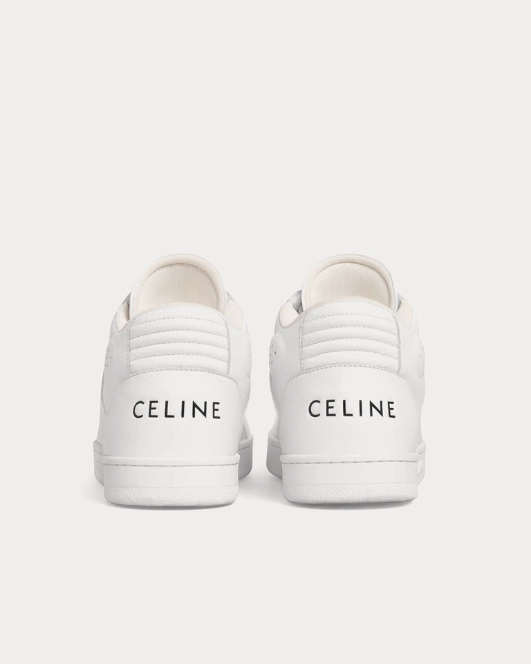 Celine CT-02 Mid With Scratch In Calfskin Optic White High Top Sneakers ...