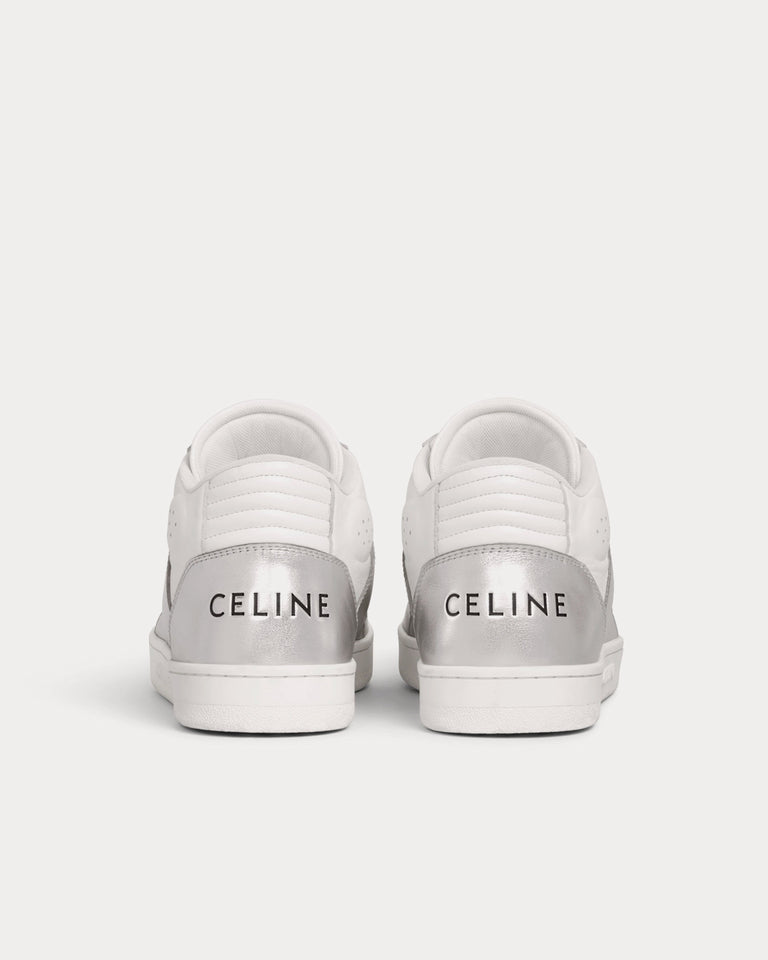 Celine CT-02 Mid With Scratch In Calfskin Optic White / Silver High Top ...