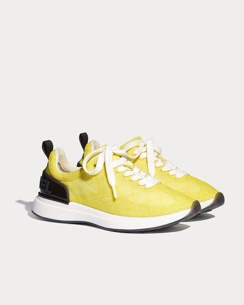 Chanel Embroidered Mesh Yellow Low Top Sneakers - Sneak in Peace