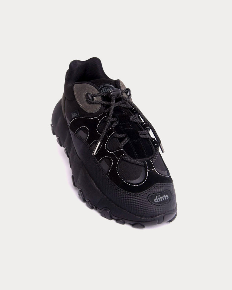 Clints Inc TRL Footprints VantaBlack Low Top Sneakers - Sneak in Peace