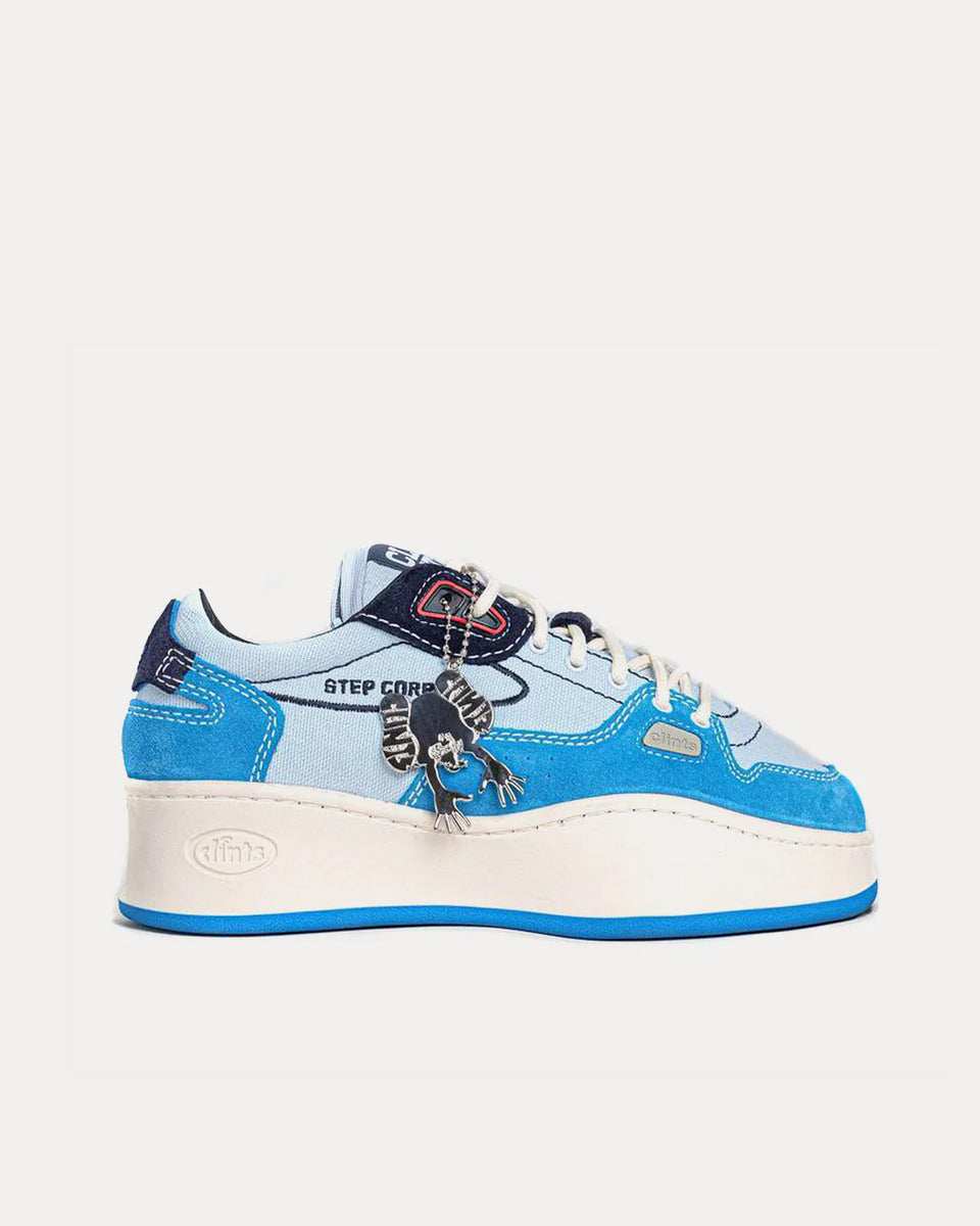 Clints Inc Stepper Blue Low Top Sneakers - Sneak in Peace