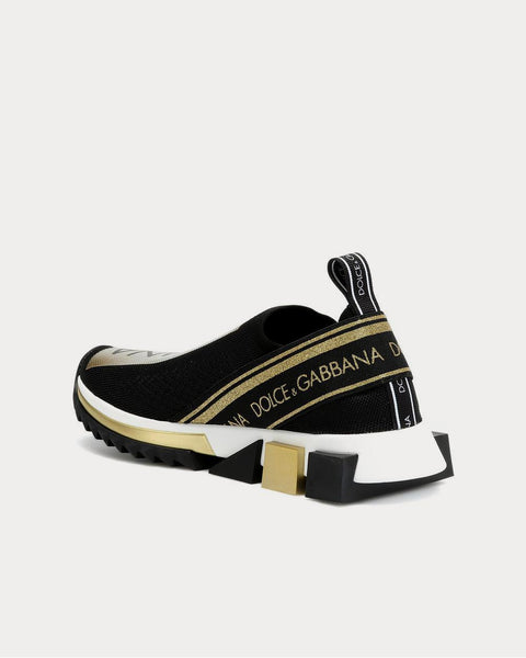 Dolce & Gabbana Sorrento black gold Low Top Sneakers - Sneak in Peace