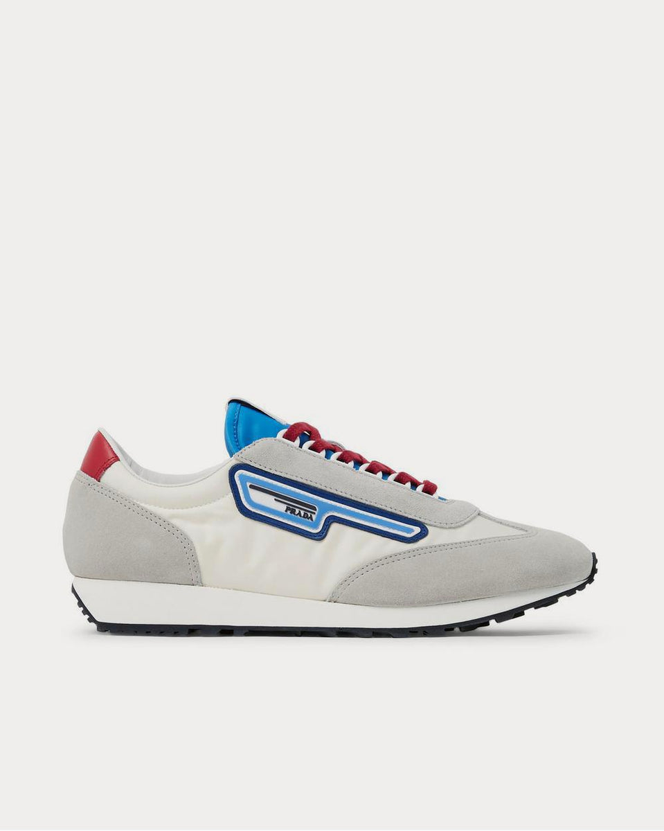 Prada Milano 70 Rubber and Leather-Trimmed Nylon Off-white low top sneakers  - Sneak in Peace