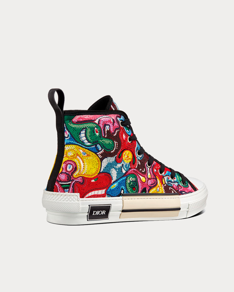 Dior x Kenny Scharf B23 Multicolor Resin Pearl Embroidery High Top ...