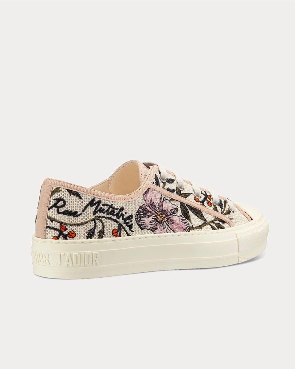 Dior Walk'n'Dior Rosa Mutabilis Embroidery Low Top Sneakers - Sneak in ...