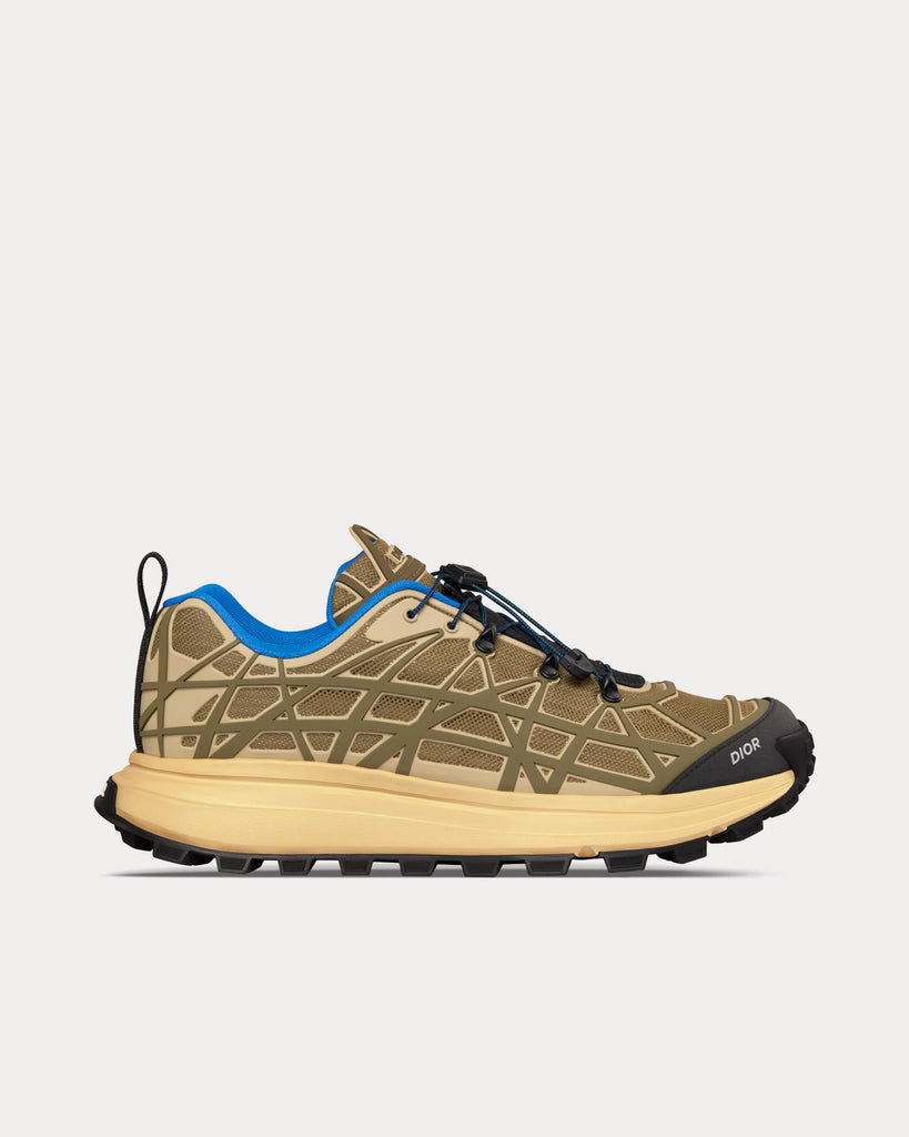 Dior B31 Runner Technical Mesh & Rubber with Warped Cannage Motif Brown