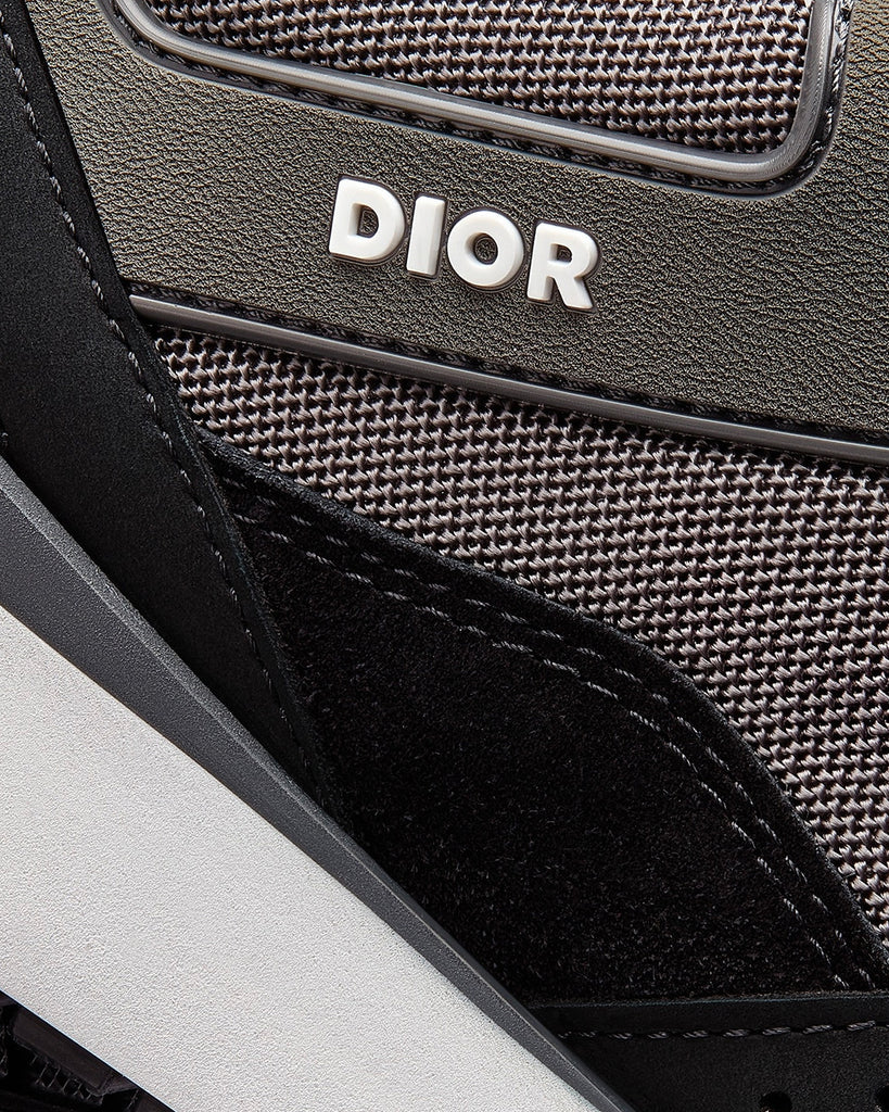 Dior B29 Gray Technical Mesh, Black Suede and Smooth Calfskin Low Top ...