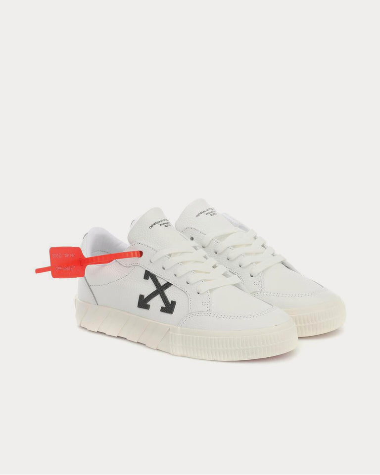 Off-White Vulcanized leather White Low Top Sneakers - Sneak in Peace