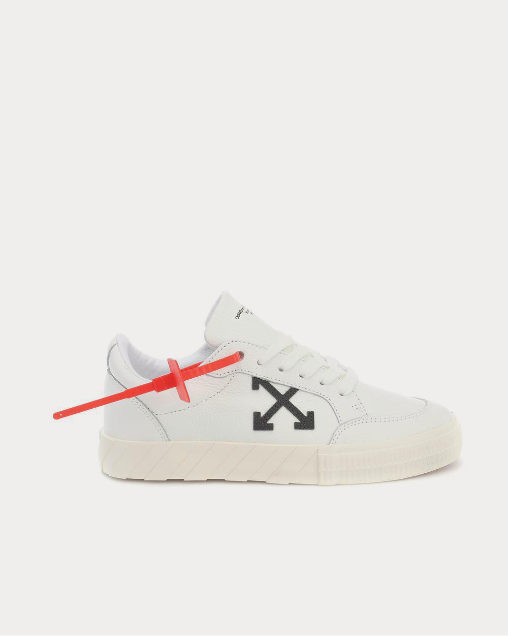 Off-White Vulcanized leather White Low Top Sneakers - Sneak in Peace