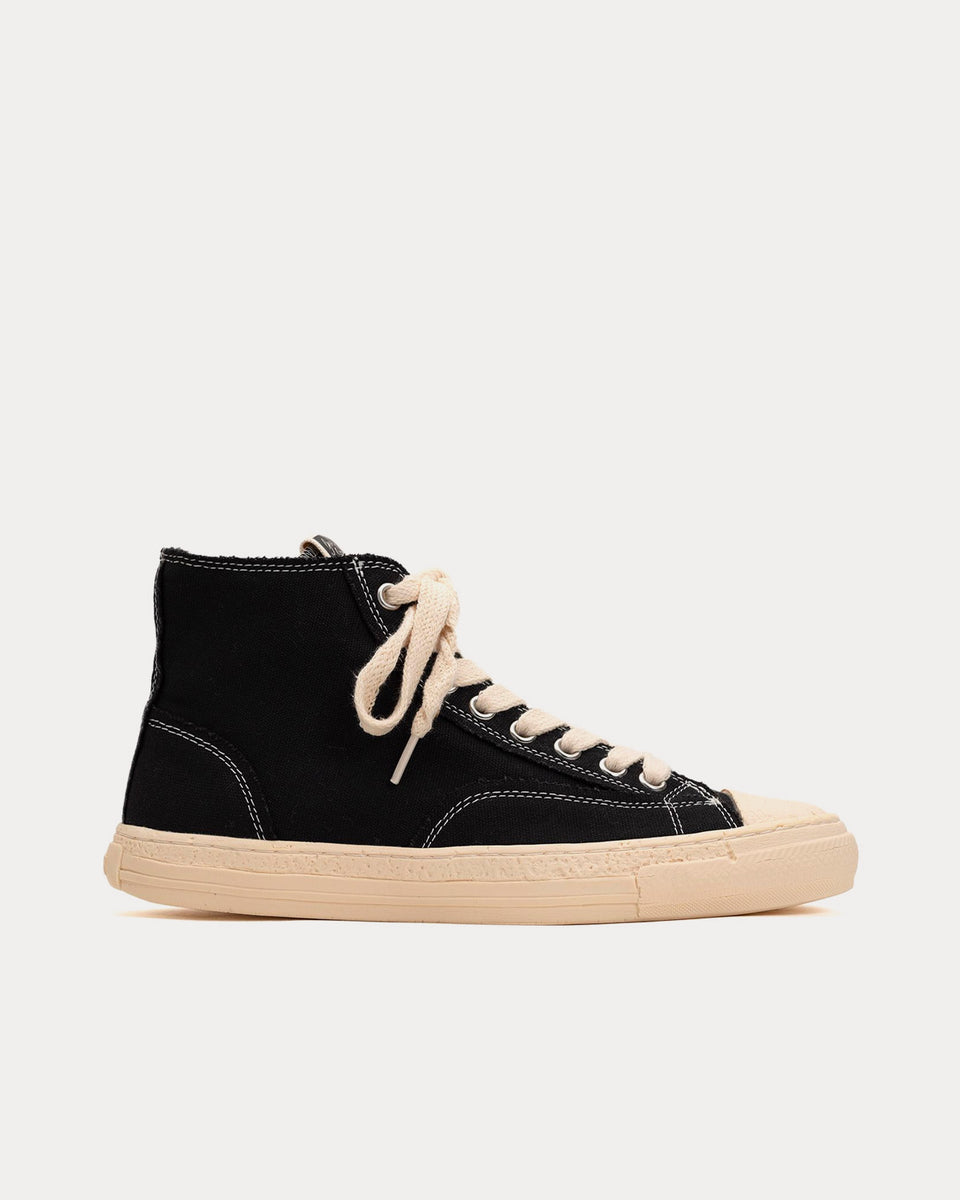 General Scale By Maison Mihara Yasuhiro Past Sole Canvas Black High Top ...