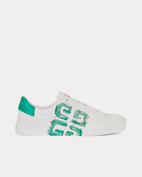 Givenchy City Sport 4G Print Leather White Low Top Sneakers - Sneak in Peace
