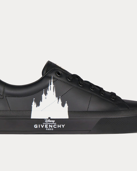Givenchy x Disney Disney Castle City Sport Leather Black / White Low Top  Sneakers - Sneak in Peace