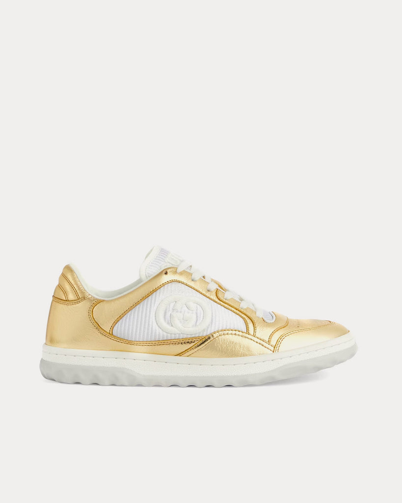 Gucci MAC80 Leather Metallic Gold Low Top Sneakers - Sneak in Peace