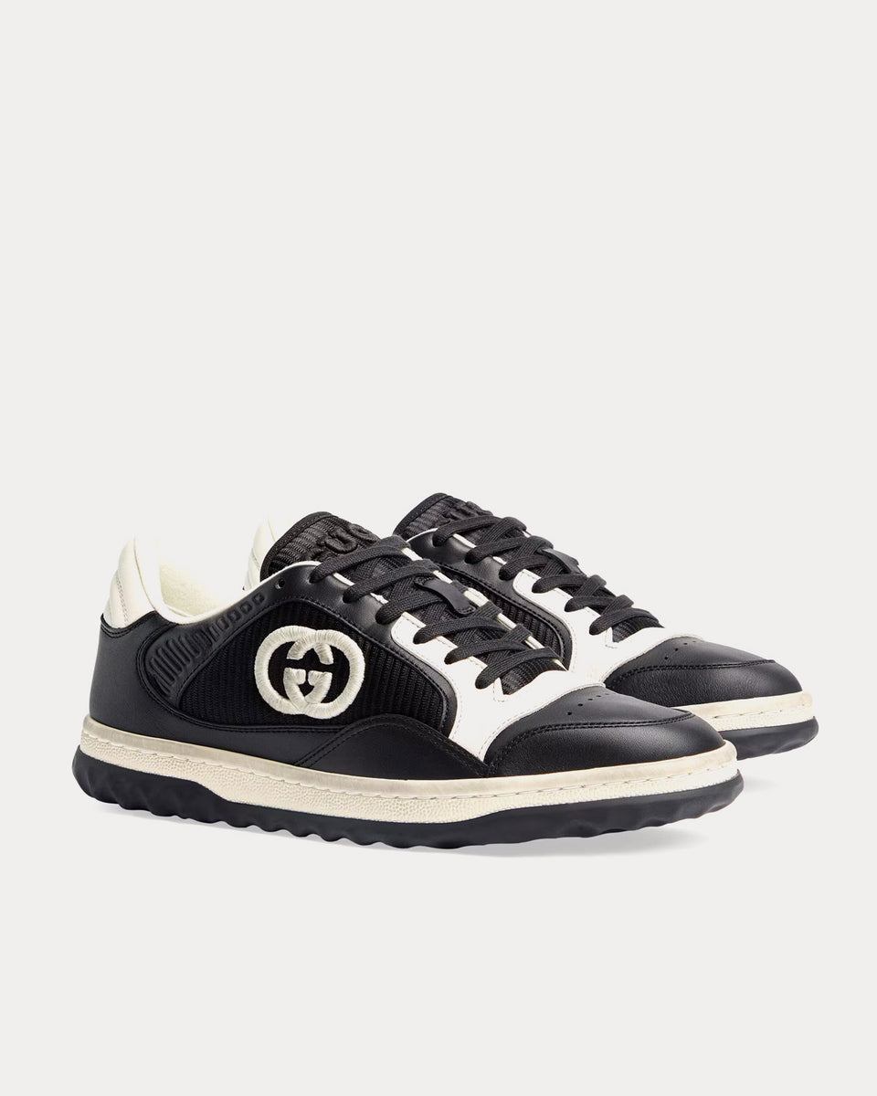 Gucci MAC80 Leather Black / White Low Top Sneakers - Sneak in Peace