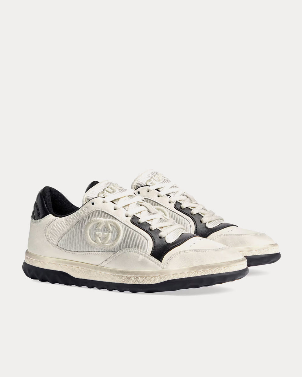 Gucci MAC80 Leather Off White / Black Low Top Sneakers - Sneak in Peace