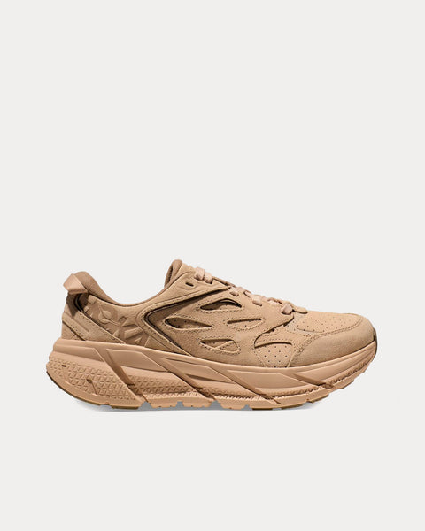 Hoka Clifton L Suede Sand / Dune Shoes Sneak in Peace